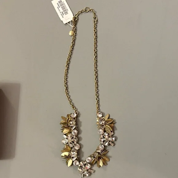J. Crew Gold and Silver Floral Necklace - Picture 1 of 3